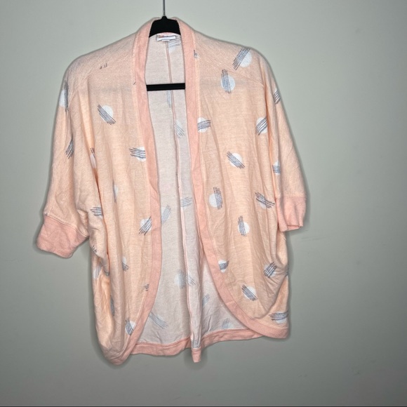 LulaRoe Tracy Cocoon peach dolman sleeve open cardigan sweater sz s - Picture 3 of 9